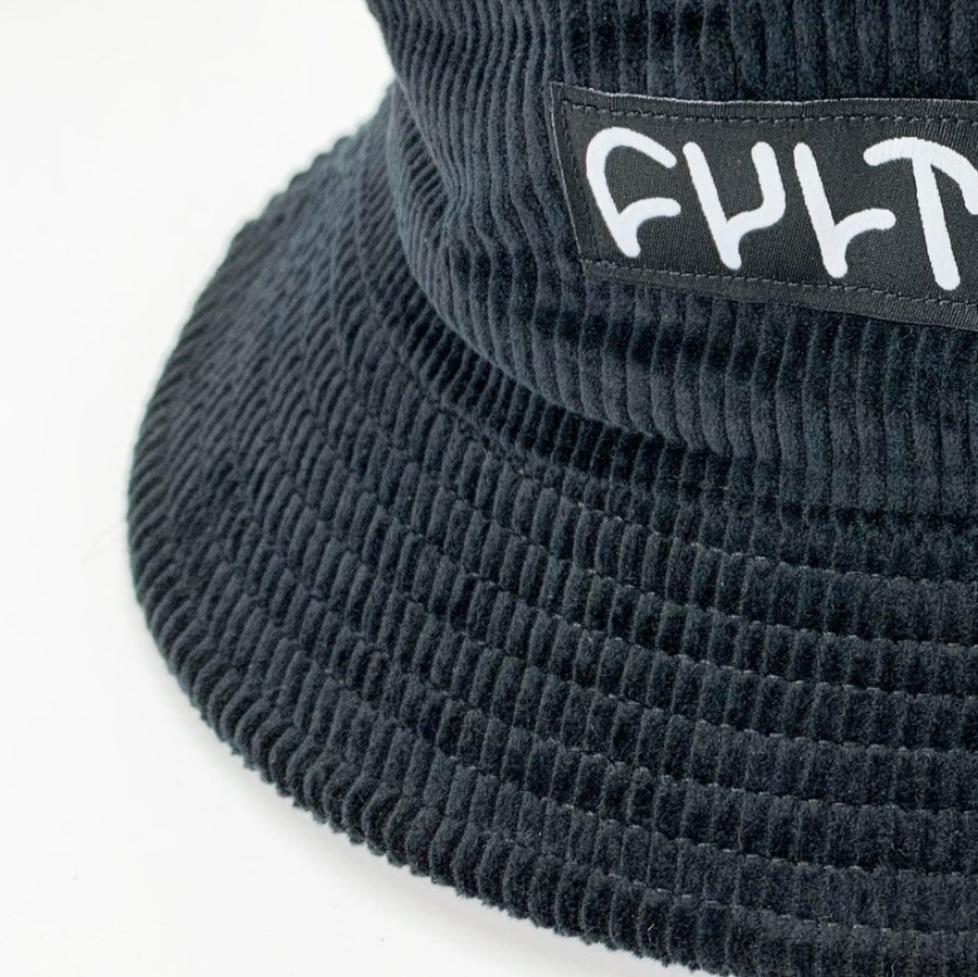 Softgoods CULT CREW | Corduroy Bucket Hat / Black