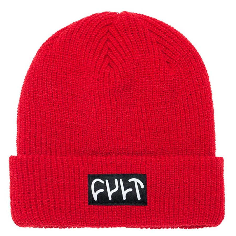 Softgoods CULT CREW | Witness Beanie / Ribbed Red