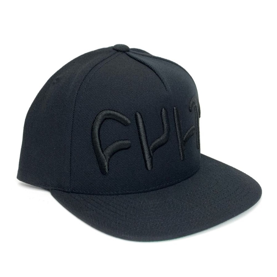 Softgoods CULT CREW | Big Logo Snapback / Black On Black