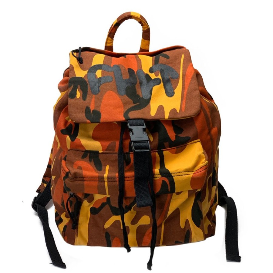 Softgoods CULT CREW | Thick Logo Stash Bag / Orange Camo