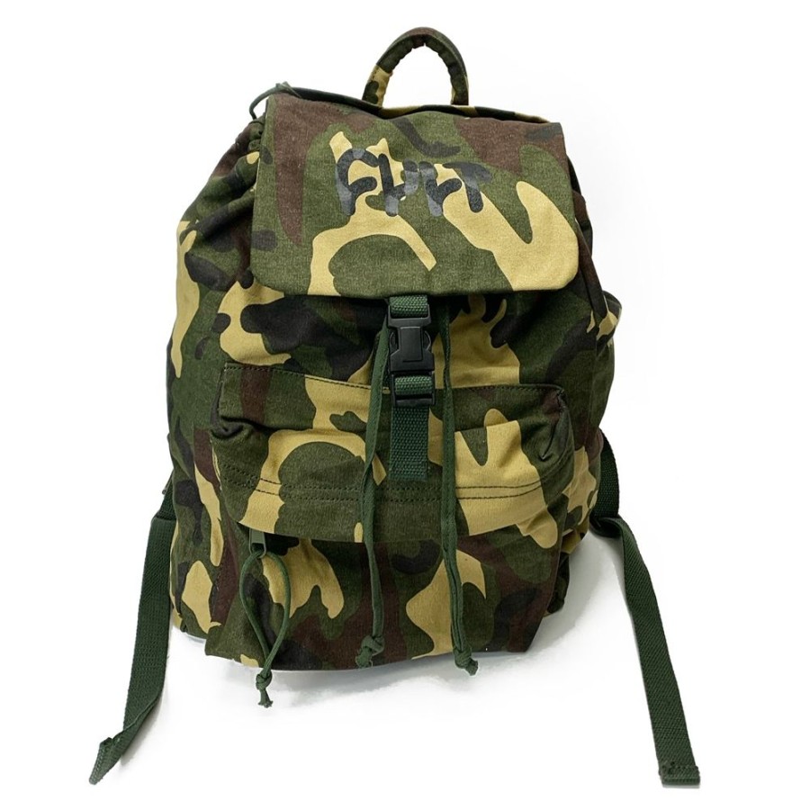 Softgoods CULT CREW | Thick Logo Stash Bag / Green Camo